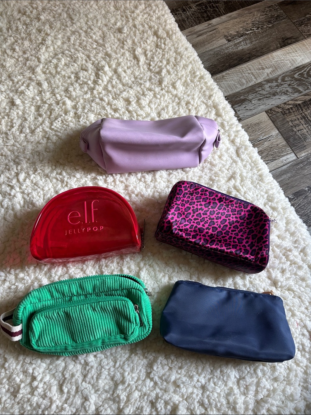 Jelly Pop Red Clear Pouch plus random cosmetic bags Accessories